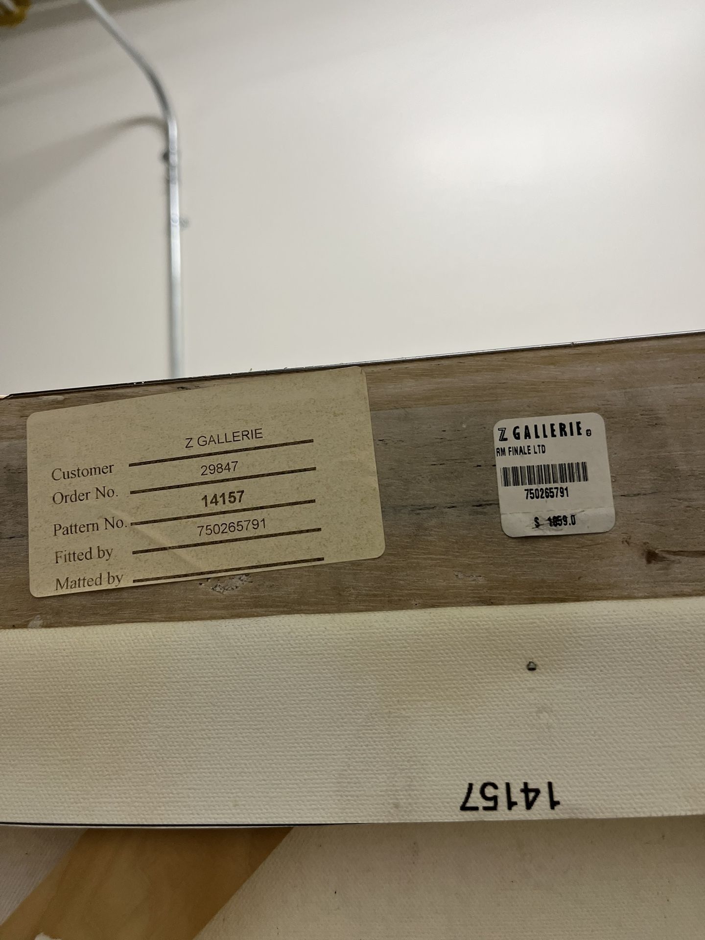 Z Galleries 6ft X 2ft Frame Painting.