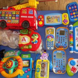 HUGE 13-Piece Learning Toy Bundle Lot! VTech, Fisher-Price, LeapFrog (Working!)