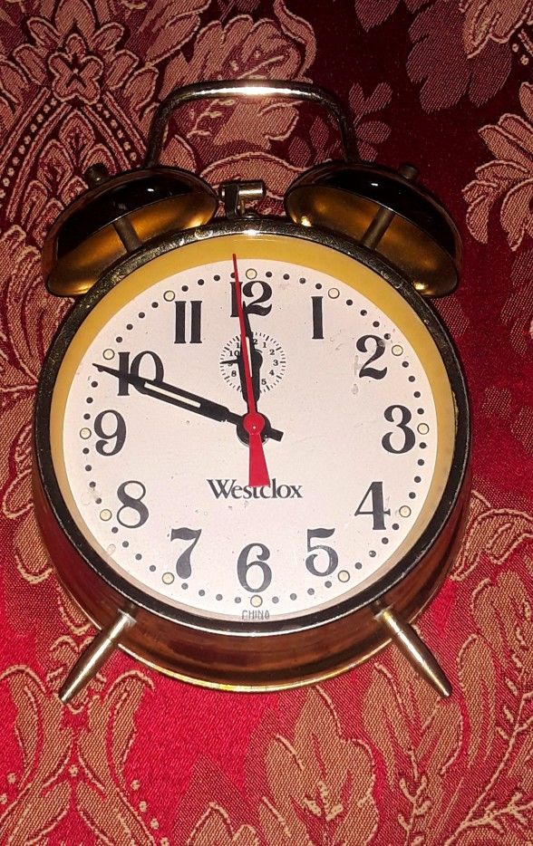 Vintage Westclox Twin Bell Alarm Clock 