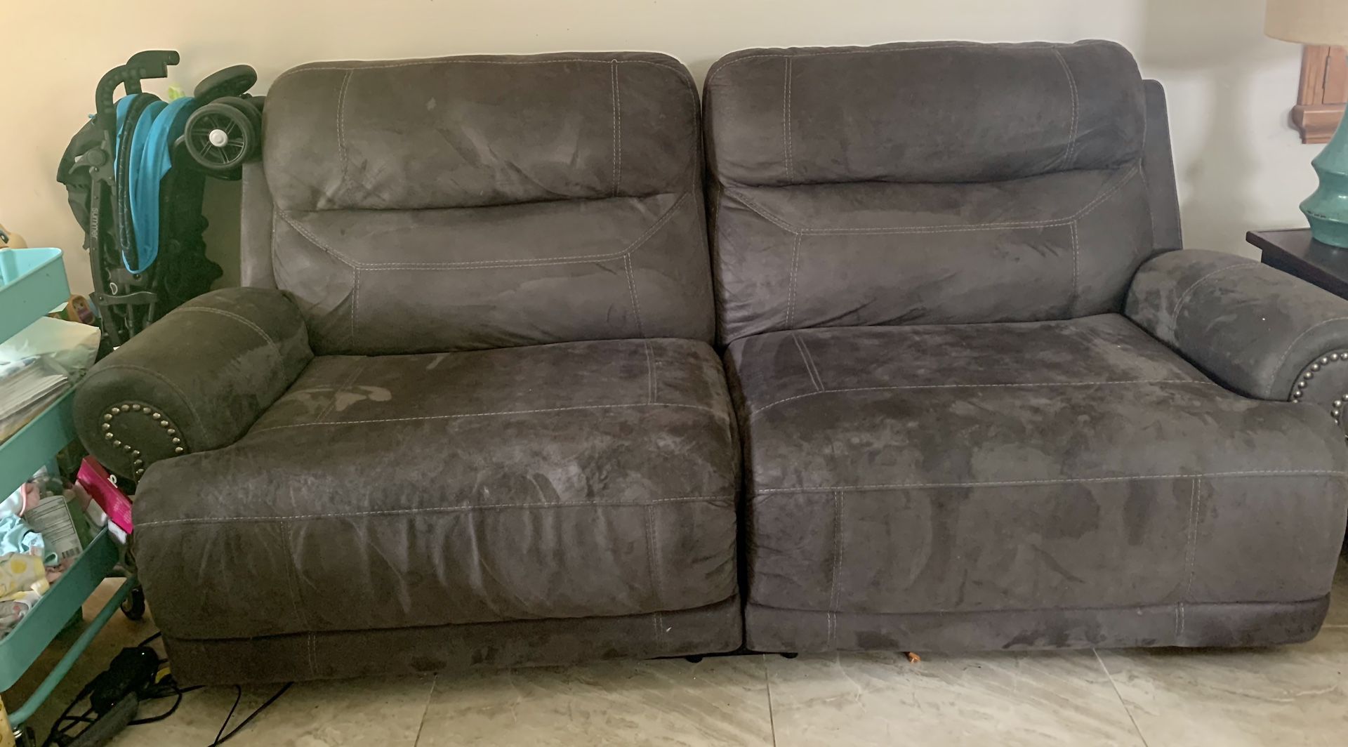 City Furniture Recliner Sofa (pending for jay)