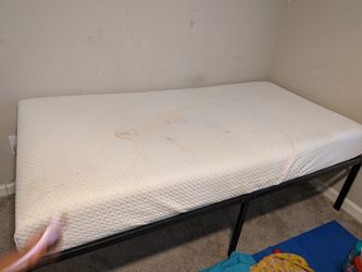 Twin Mattress  and 70 inch frame