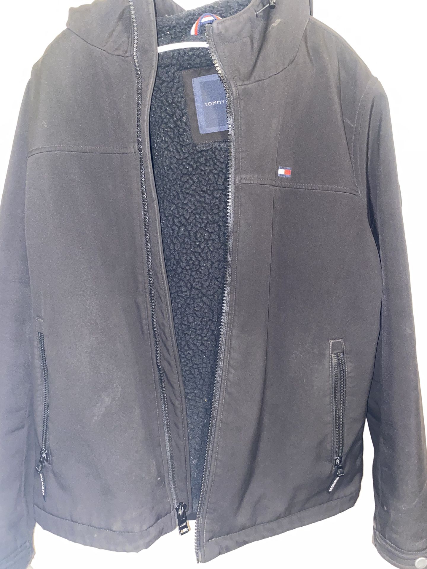 Tommy Hilfiger Winter Coat Fluffy black Large