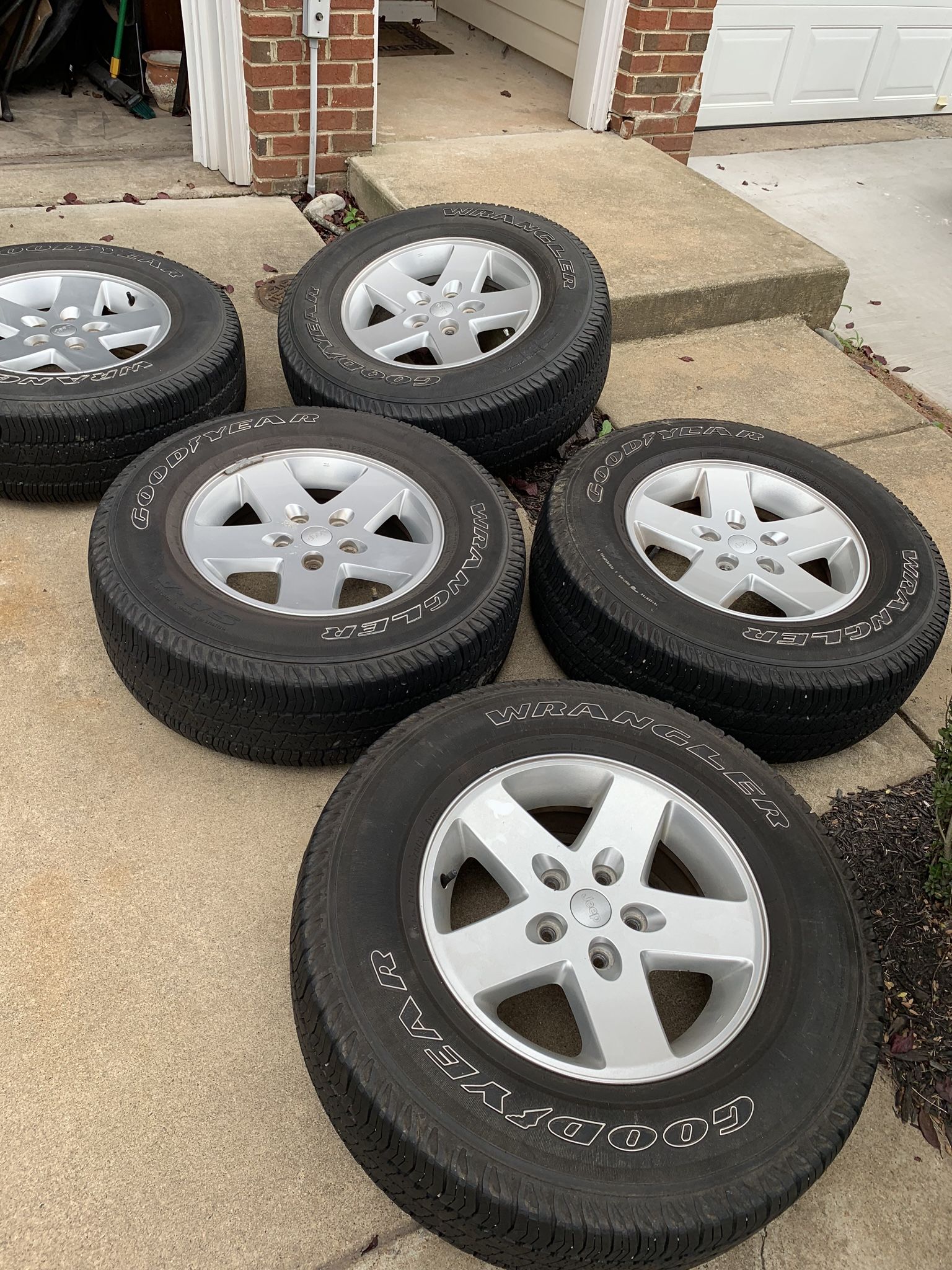 Jeep wrangler wheels and tires (if add is up it is still for sale) for