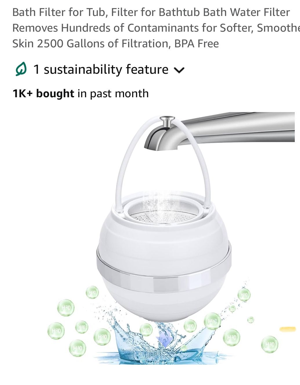 Bath Filter For Tub