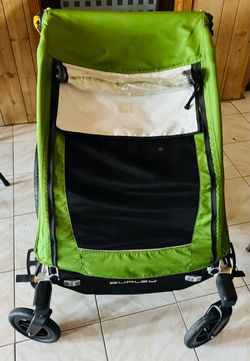 Burley Bee Bike Trailer 1-2 Kids Child Carrier Hitch Wheels Yellow