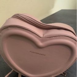 Pink Heart-Shaped Crossbody / Shoulder Bag