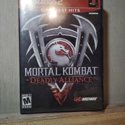 PlayStation 2 MORTAL KOMBAT DEADLY ALLIANCE 