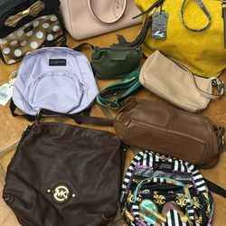 9 Purses Lot. Mix Brands 