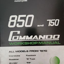 Norton Motorcycle 850 And 750 Commando Workshop Manual