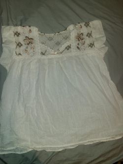 White LINEN SUMMER TOP