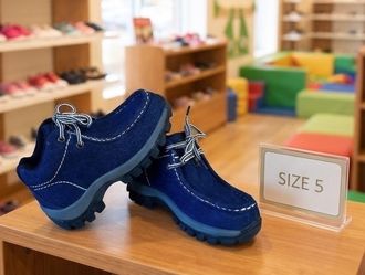 Redhawk Infant Moccasin Shoes, Blue, Size 5