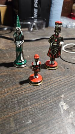Vintage chess pieces