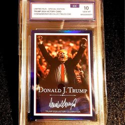 Donald Trump 2024 Commemorative Collectibles Graded CC 10 2024 Victory Celebration 