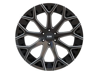 Gloss Black Milled XM-323 Rims – Custom Truck & SUV Wheel Upgrade
