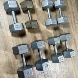 Vintage IVANKO Dumbbells (Reconditioned) 55s, 50s,  45s & 40s lbs. [Reconditioned] Total: 380 lbs.