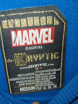 Marvel x De Kryptic Blue T-Shirt Medium