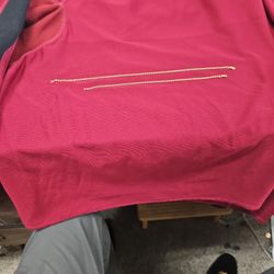 14k Gold Ankle Bracelet And Matching Hand Beacelet