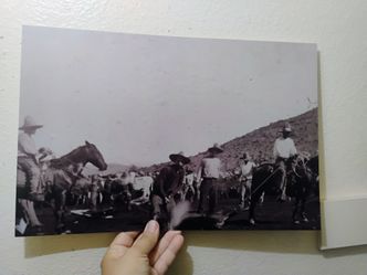 Rare photo print unpublished Mexican vaqueros 1887 made from original photo