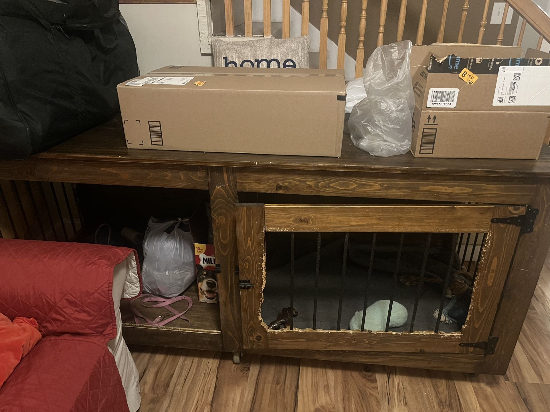 Wooden Dog Crate
