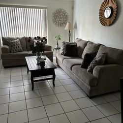 Living Room Couch Set Gray