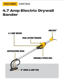 DEWALT DWE7800 4.7 Amp Drywall Sander