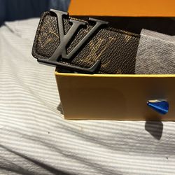 Brown belt black buckle