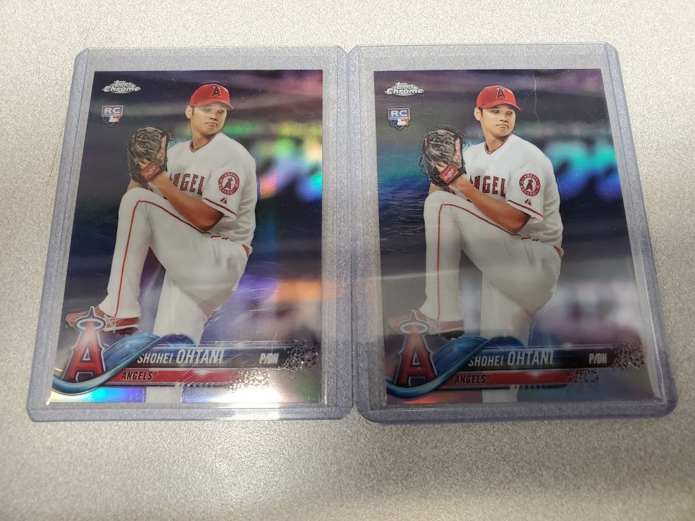 Shohei Ohtani 2018 Topps Chrome Refractor Lot #150 RC MVP