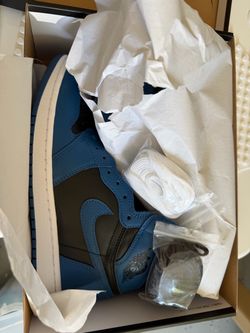 Authentic Air Jordan 1 High OG Dark Marina Blue – Size 9.5