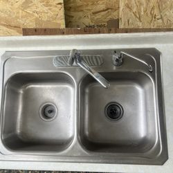 Stainless Steel Double Bowl Sink 