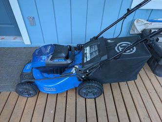 Kobalt 40v Brushless 21" Lawn Mower RWD Self-propelled + Battery + Charger