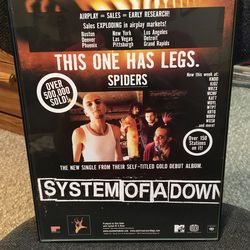 System Of A Down - Spiders Trade Ad RARE Poster Serj