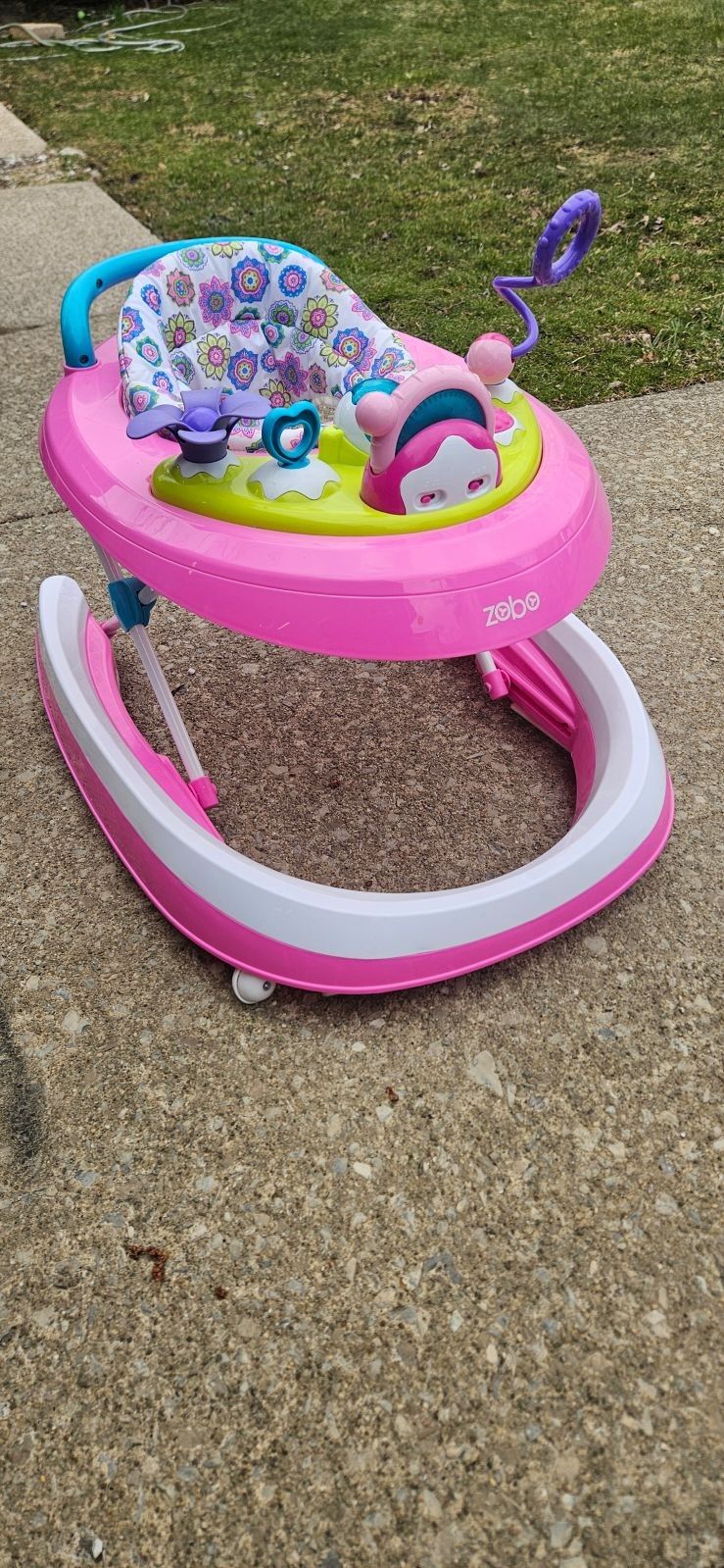 Zobo collapsible babies-R-us.
Baby walker on wheels.