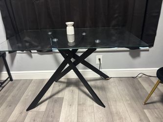 Glass dining Room Table