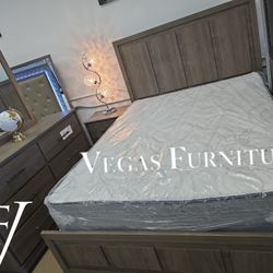 Queen-Bedroom-Set 4pc 