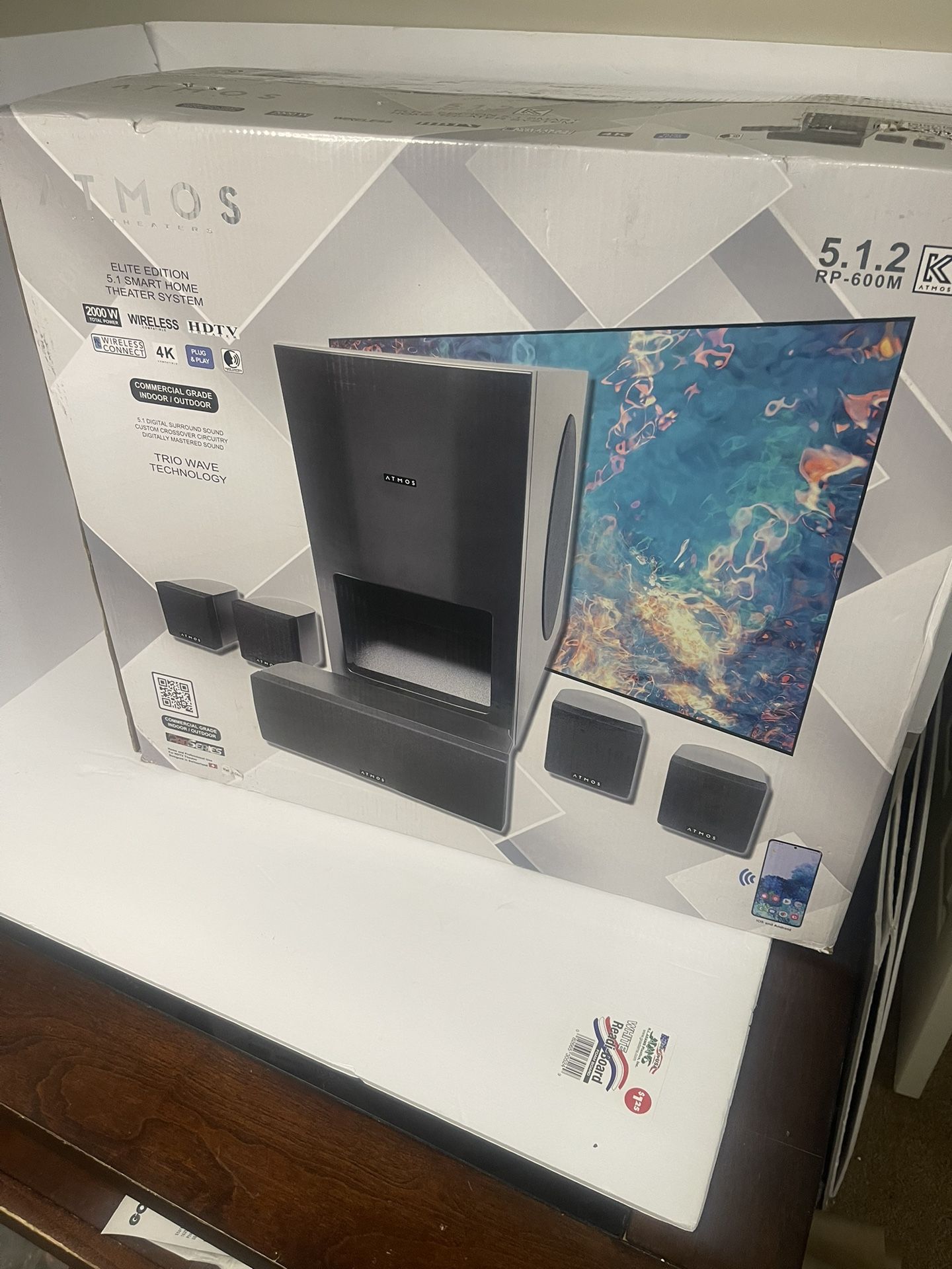 ATMOS 5.1.2 RP - 600M Elite Edition 5.1 Smart Home Theater Speaker System Excell