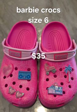 Barbie x Crocs Classic Clog Size 6