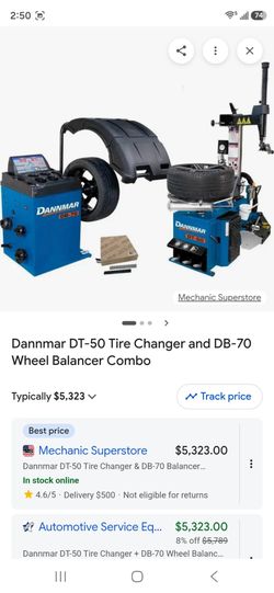 Dannmar tire machine and balancer
