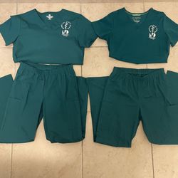 MDC Nursing School Uniform Green Scrubs SIZE: XS 
