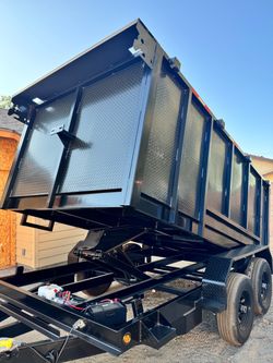💠Brand New 12ft Long SCISSOR LIFT Hydraulic Dump Trailer WITH RAMPS 👍🏻