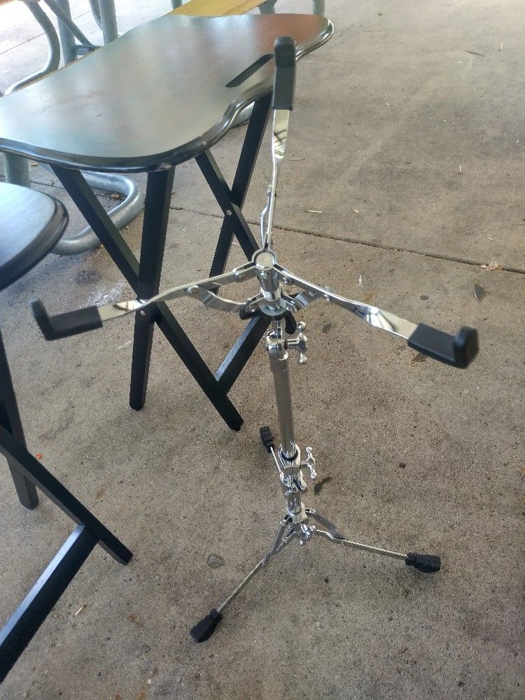 Snare Drum Stand Chrome Strong Adjustable