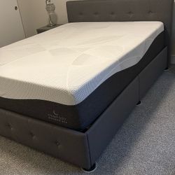 Queen Memory Foam Mattress & Bed Frame