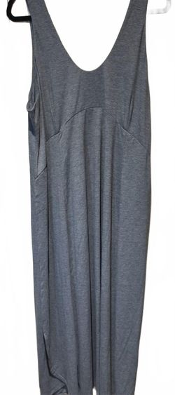 Halara U Neck Flowy Maxi Casual Tank Dress Women  2XL Gray Four Way Stretch
