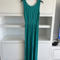 Juion Green Cotton Soft Long Dress - Size M