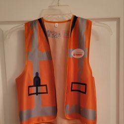 Kids Halloween Costume LEGO Movie Construction Vest (Kids Size M)