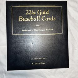 The Dansbury Mint 22KT Gold Baseball Cards 50 Card Set 