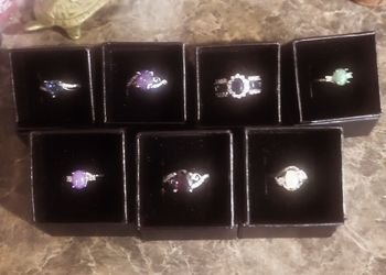  Silver Gemstone Rings