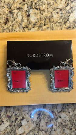 New 2015 Nordstrom gold keychain/ (2009 Nordstrom picture frames keychain)