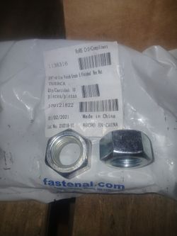 3/4"-10 Grade 5 Zinc Finish Hex Nuts
