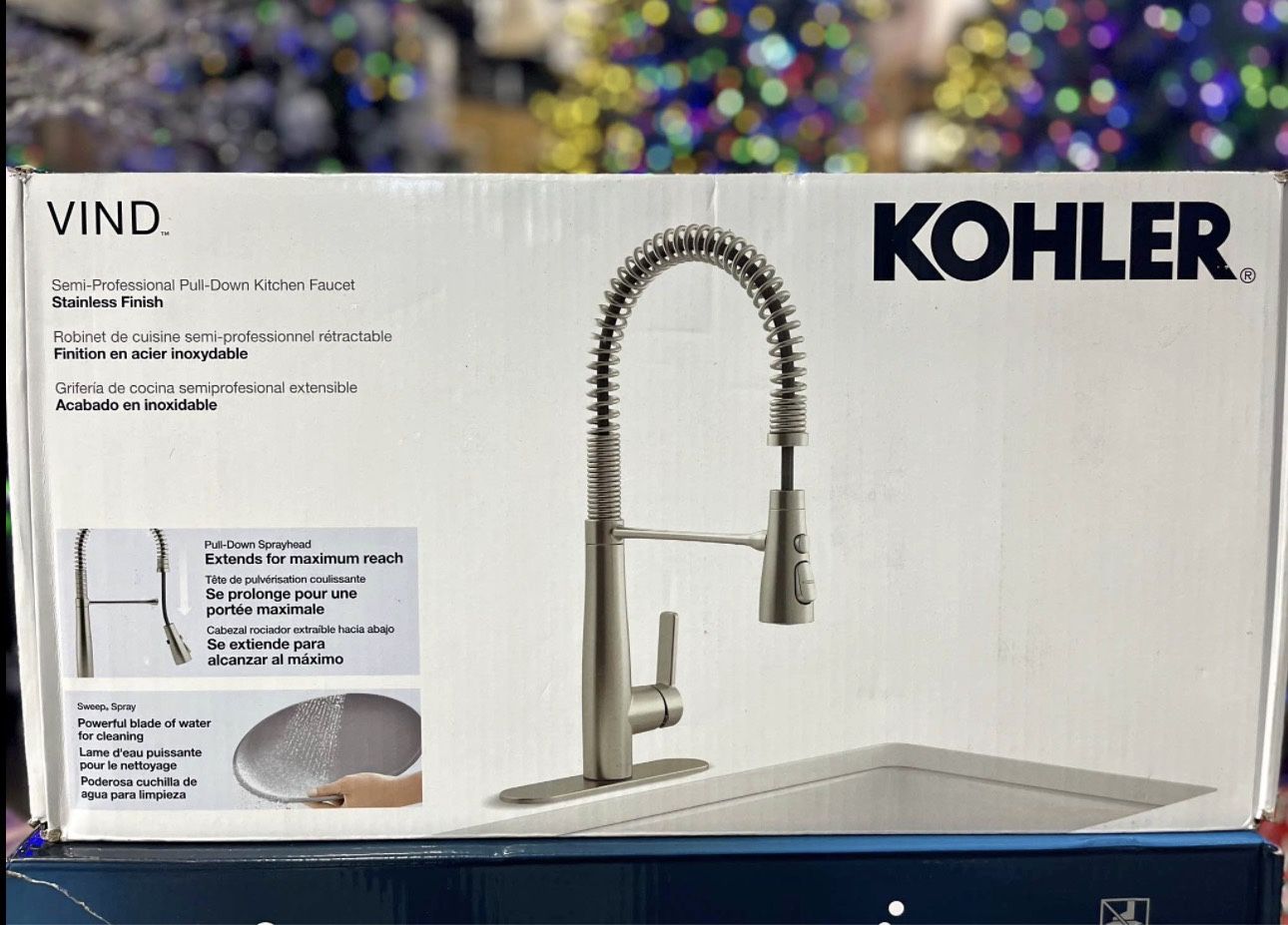 Kohler Vind Semi-Professional Pull-down Kitchen Sink Faucet
