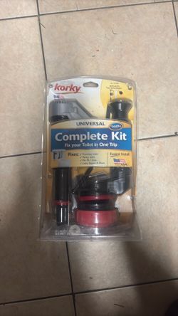Korky QuietFILL Universal Complete Toilet Repair Kit w/ Flapper Valve 4010MP